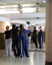 Üben für das Tanzprojekt